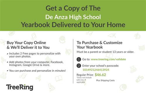 Flyer "Get a Copy of DA Yearbook Delivered to Your Home 