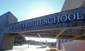  Photo of sign "De Anza High School"